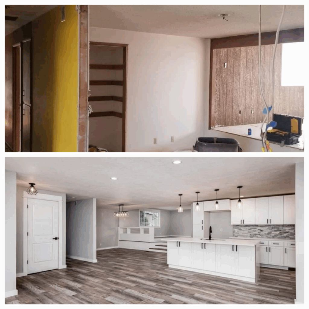 Trinity Tile & Construction, LLC - Kitchen Remodel Before & After
