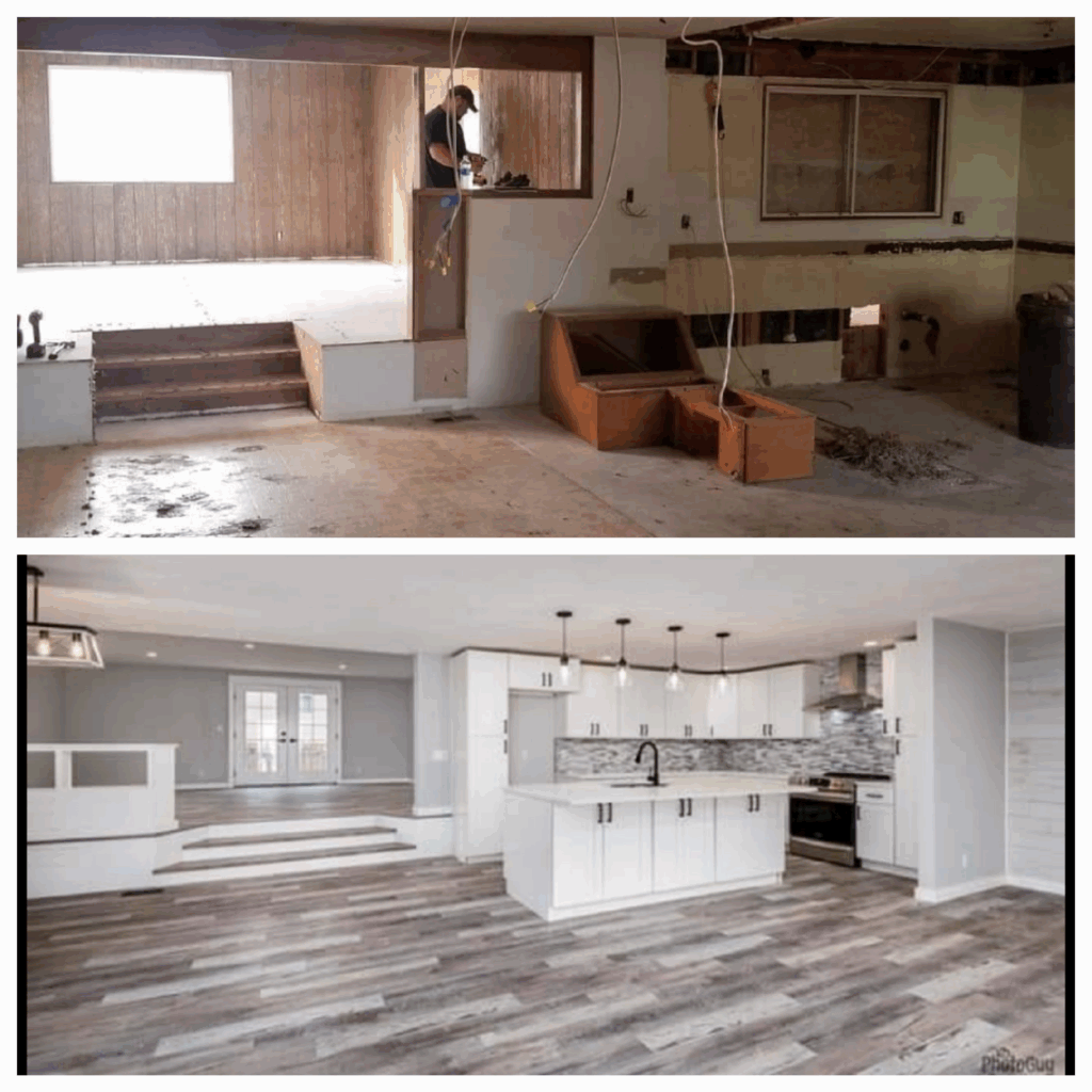 Trinity Tile & Construction, LLC - Kitchen Remodel Before & After